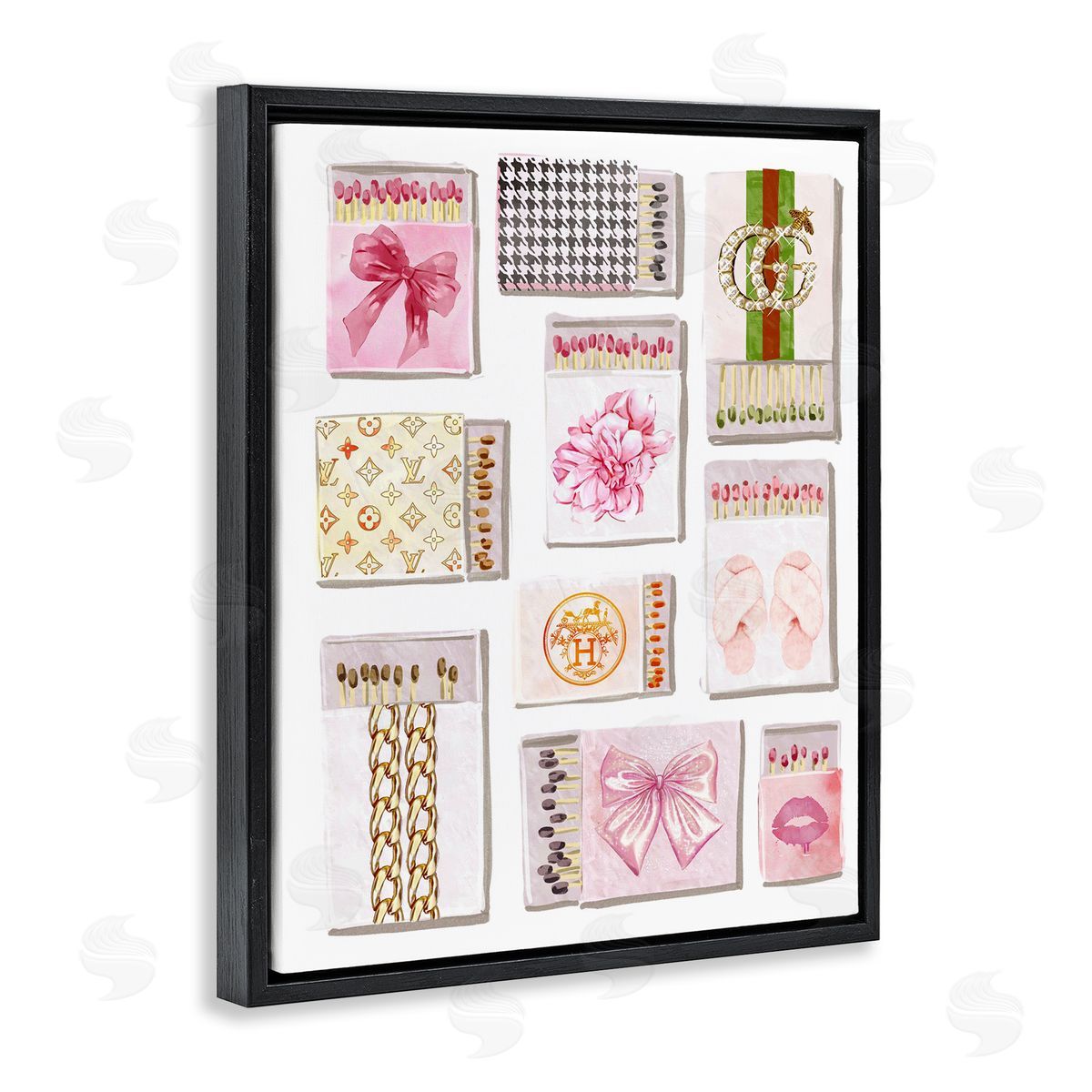 Ziwei Li Trendy Glam Match Boxes Canvas Wall Art Print