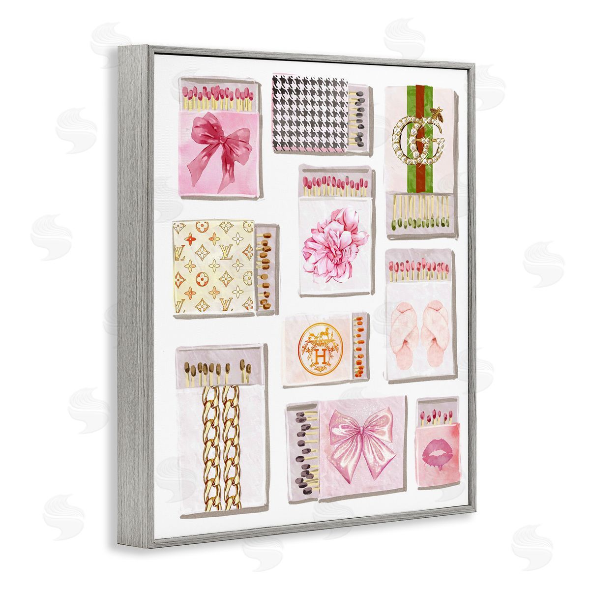 Ziwei Li Trendy Glam Match Boxes Canvas Wall Art Print