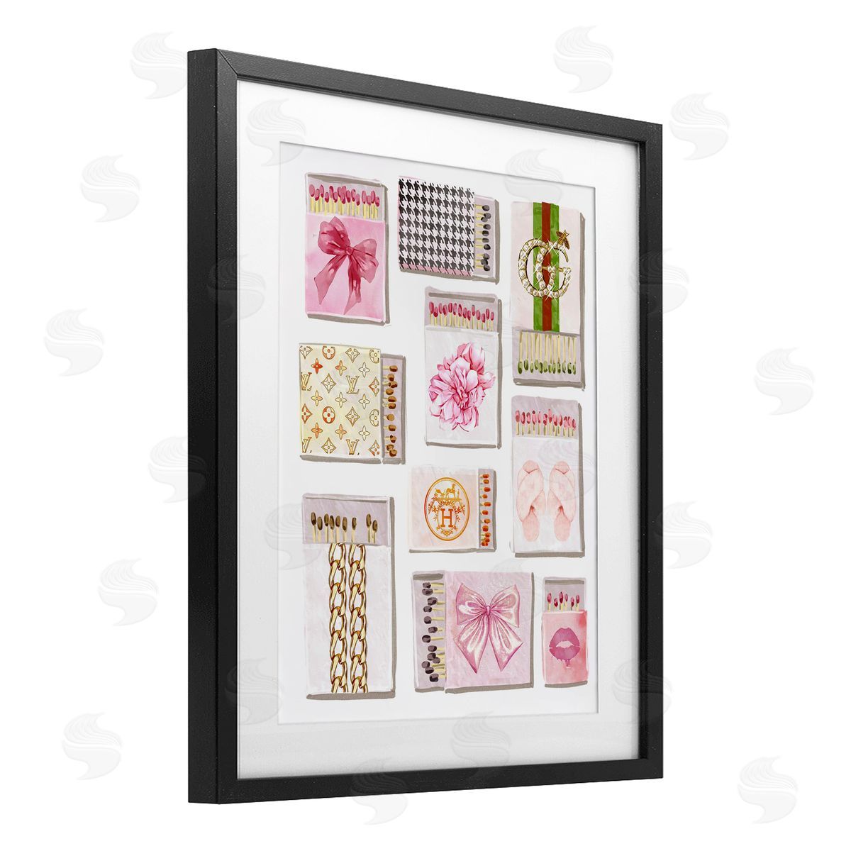 Ziwei Li Trendy Glam Match Boxes Canvas Wall Art Print