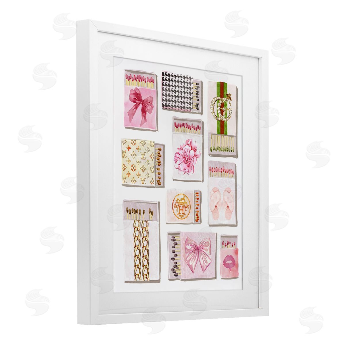 Ziwei Li Trendy Glam Match Boxes Canvas Wall Art Print