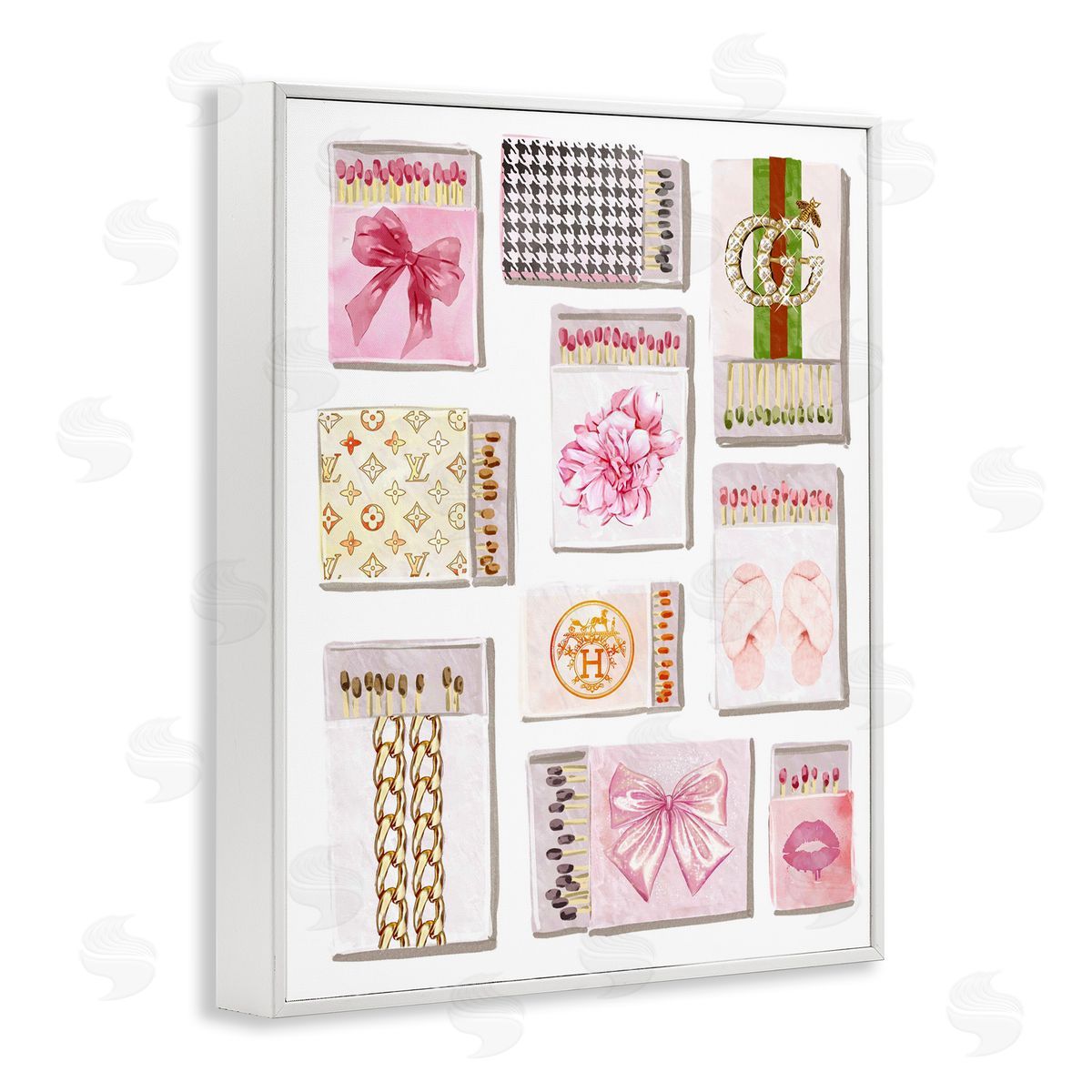 Ziwei Li Trendy Glam Match Boxes Canvas Wall Art Print