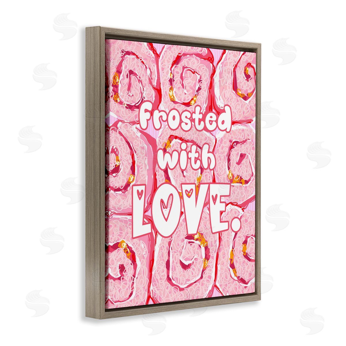 Ziwei Li Pink Frosted With Love Canvas Wall Art Print