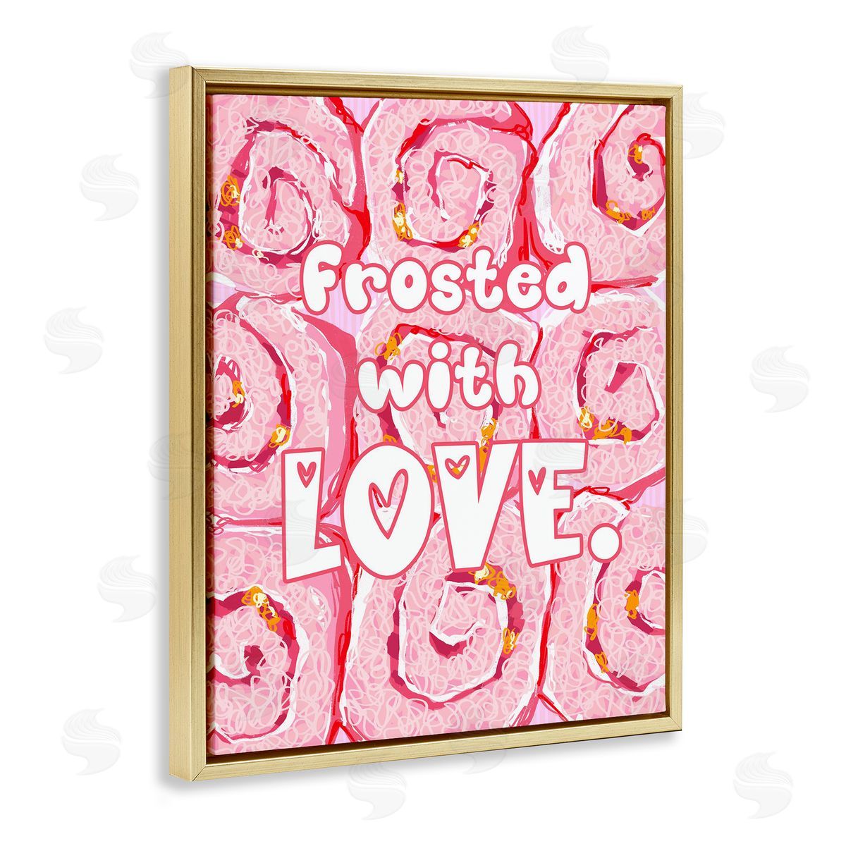 Ziwei Li Pink Frosted With Love Canvas Wall Art Print
