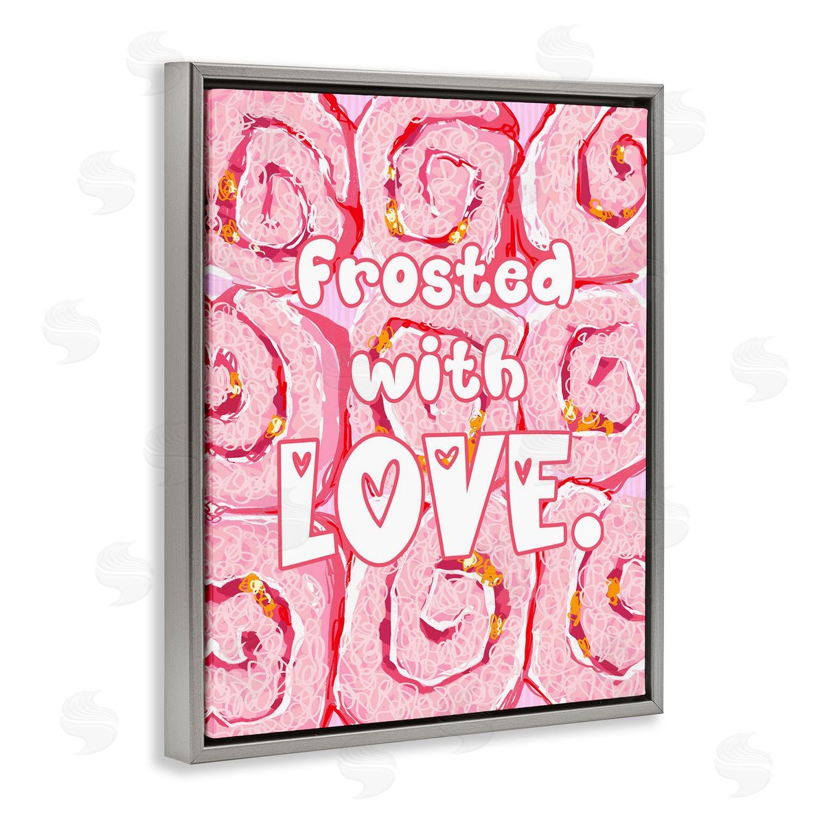 Ziwei Li Pink Frosted With Love Canvas Wall Art Print
