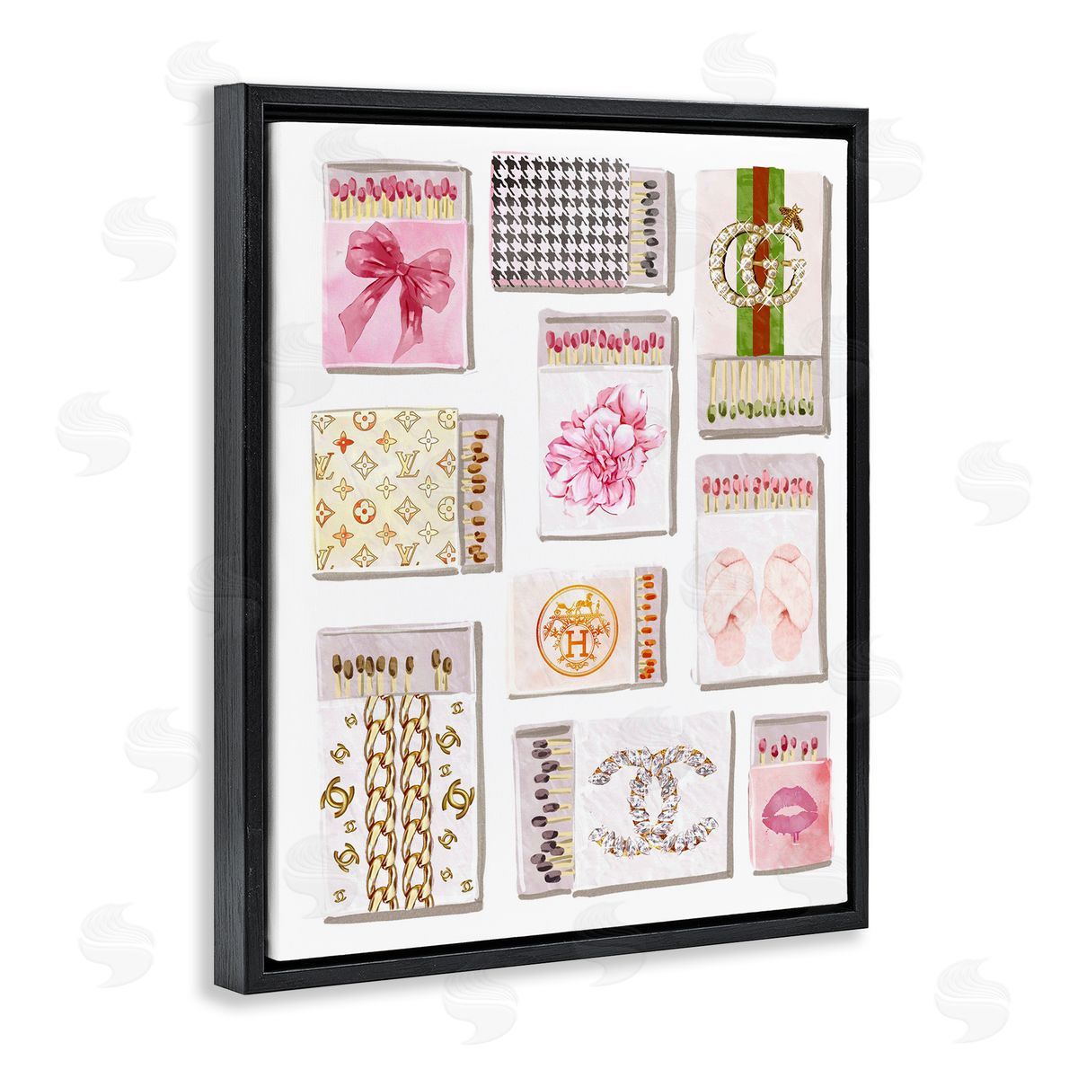 Ziwei Li Glam Girl Matchboxes Canvas Wall Art Print