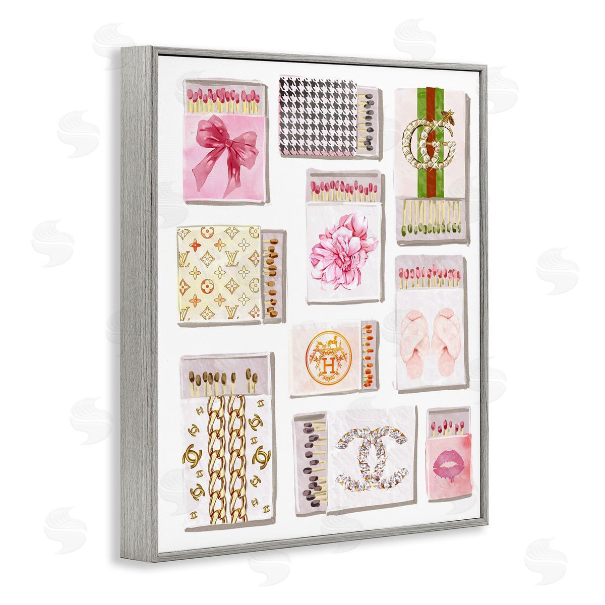 Ziwei Li Glam Girl Matchboxes Canvas Wall Art Print