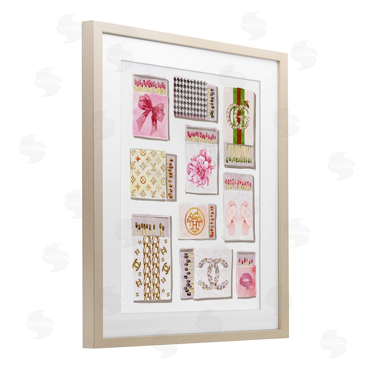 Ziwei Li Glam Girl Matchboxes Canvas Wall Art Print