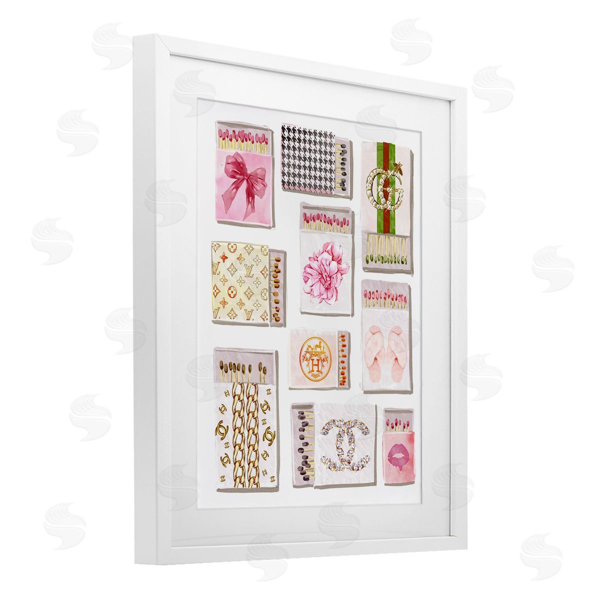 Ziwei Li Glam Girl Matchboxes Canvas Wall Art Print