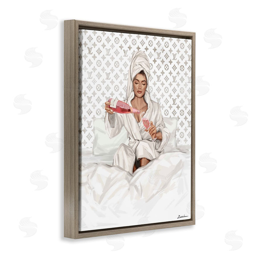 Ziwei Li | Self Care Champagne in Bed