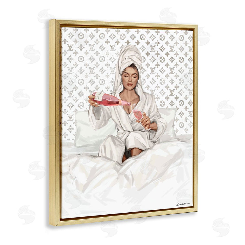 Ziwei Li | Self Care Champagne in Bed