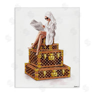 Ziwei Li | Reading Atop Suitcases