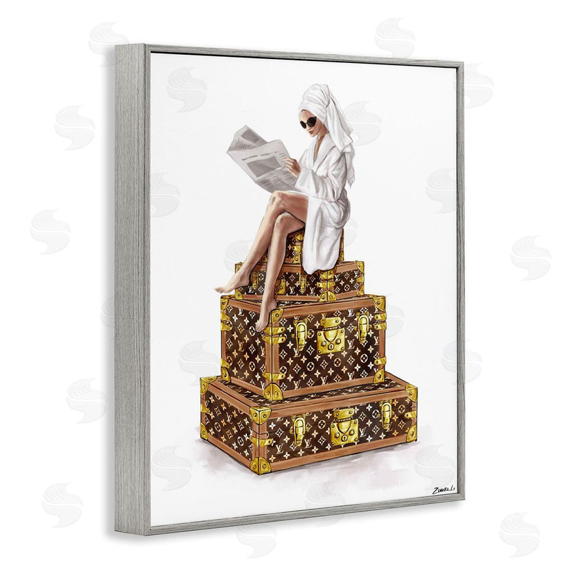 Ziwei Li | Reading Atop Suitcases