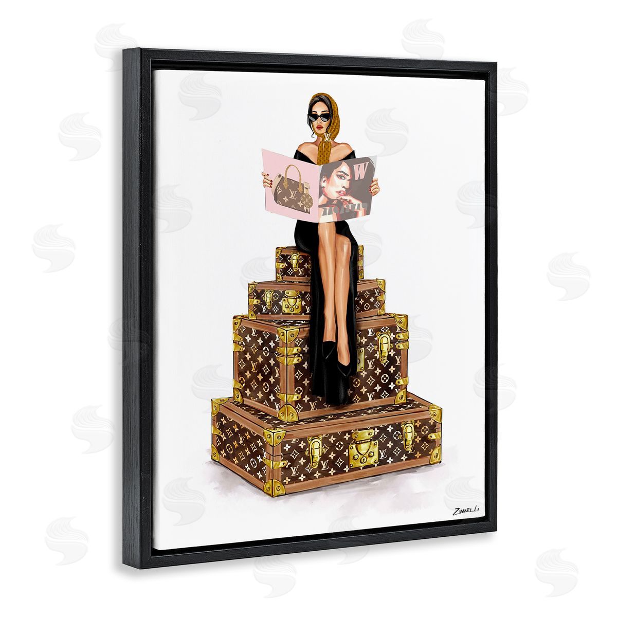 Ziwei Li Luxury Cases & Glam Girl Canvas Wall Art Print