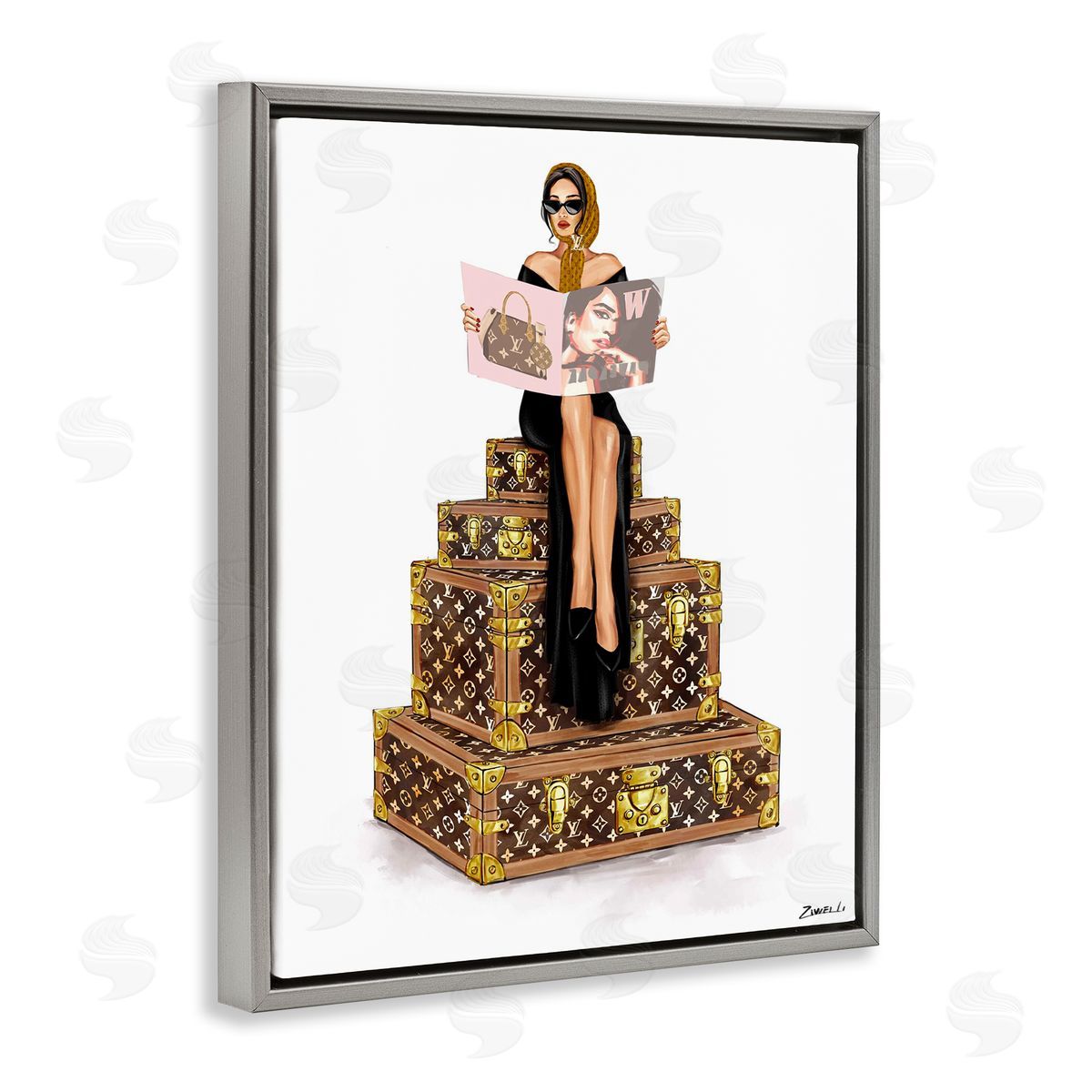 Ziwei Li Luxury Cases & Glam Girl Canvas Wall Art Print