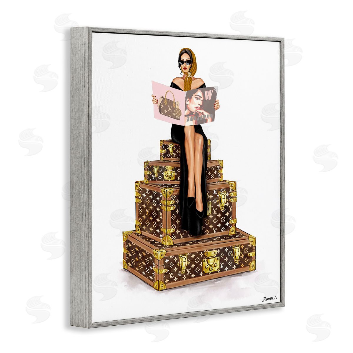 Ziwei Li Luxury Cases & Glam Girl Canvas Wall Art Print