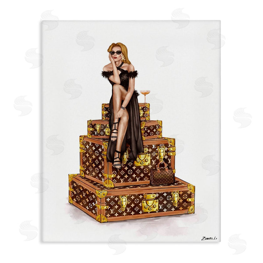Ziwei Li | Glam Girl Perched on Cases