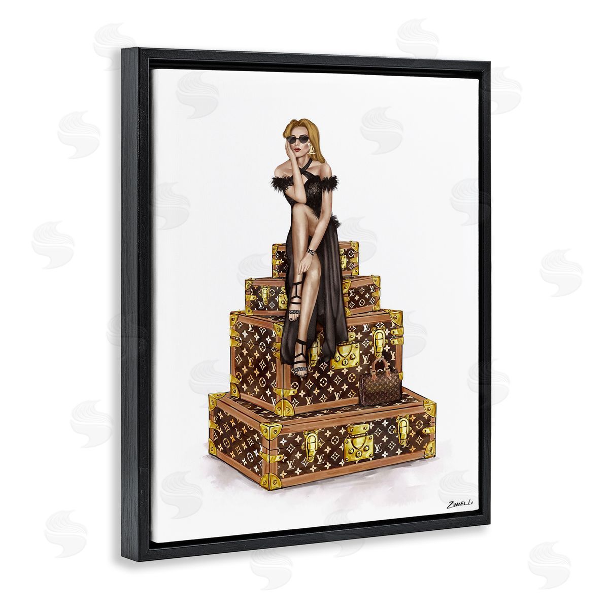 Ziwei Li Trendy Travel Female Canvas Wall Art Print
