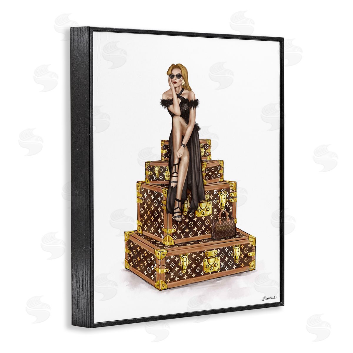 Ziwei Li Trendy Travel Female Canvas Wall Art Print