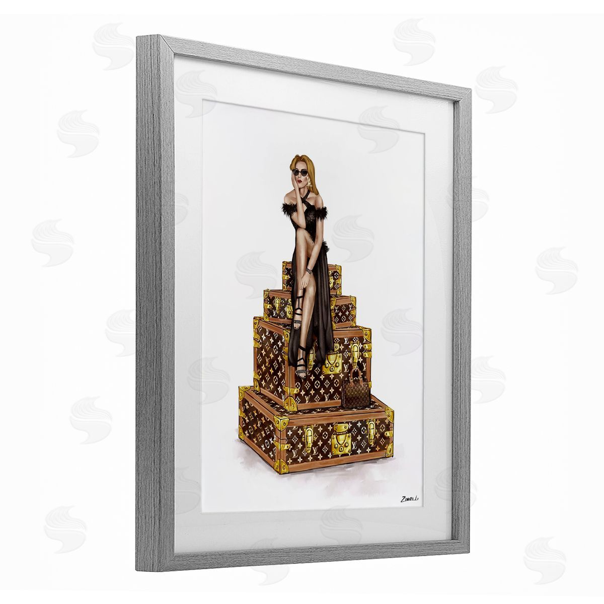 Ziwei Li Trendy Travel Female Canvas Wall Art Print