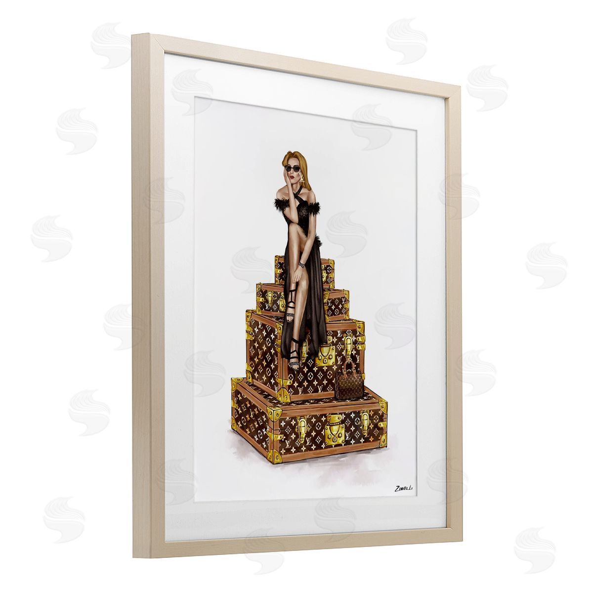 Ziwei Li Trendy Travel Female Canvas Wall Art Print