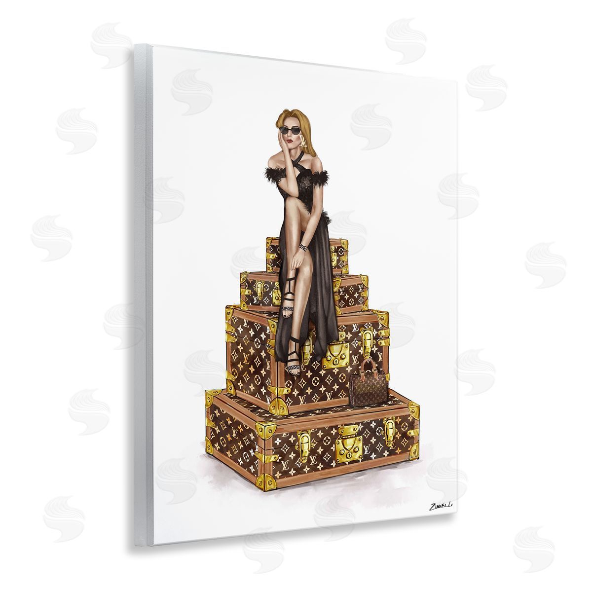 Ziwei Li Trendy Travel Female Canvas Wall Art Print