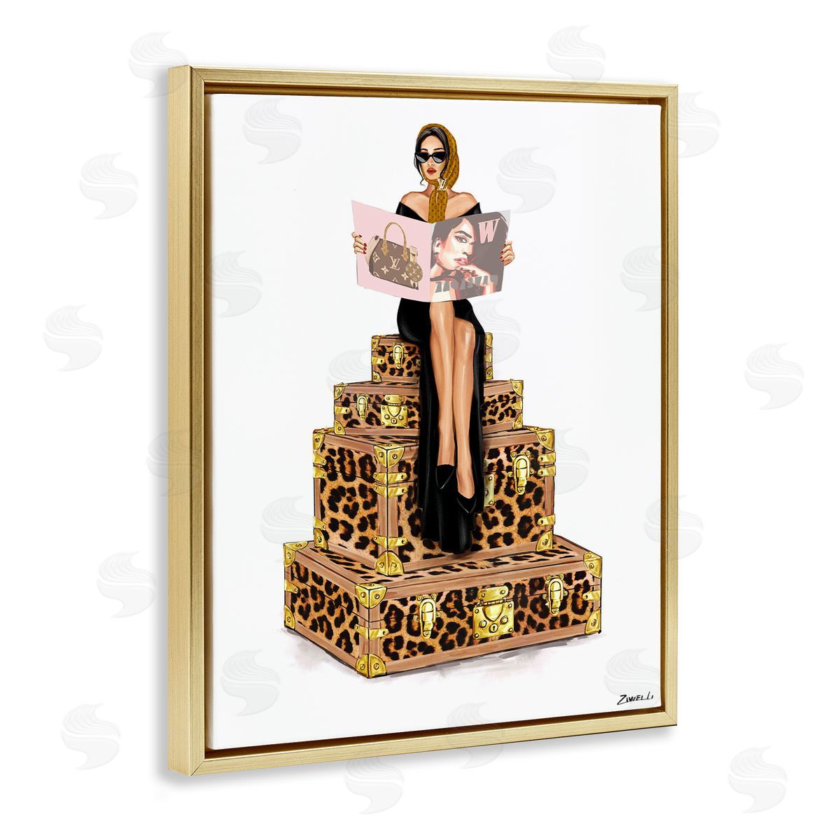 Ziwei Li Fashionable Travel Cases Canvas Wall Art Print