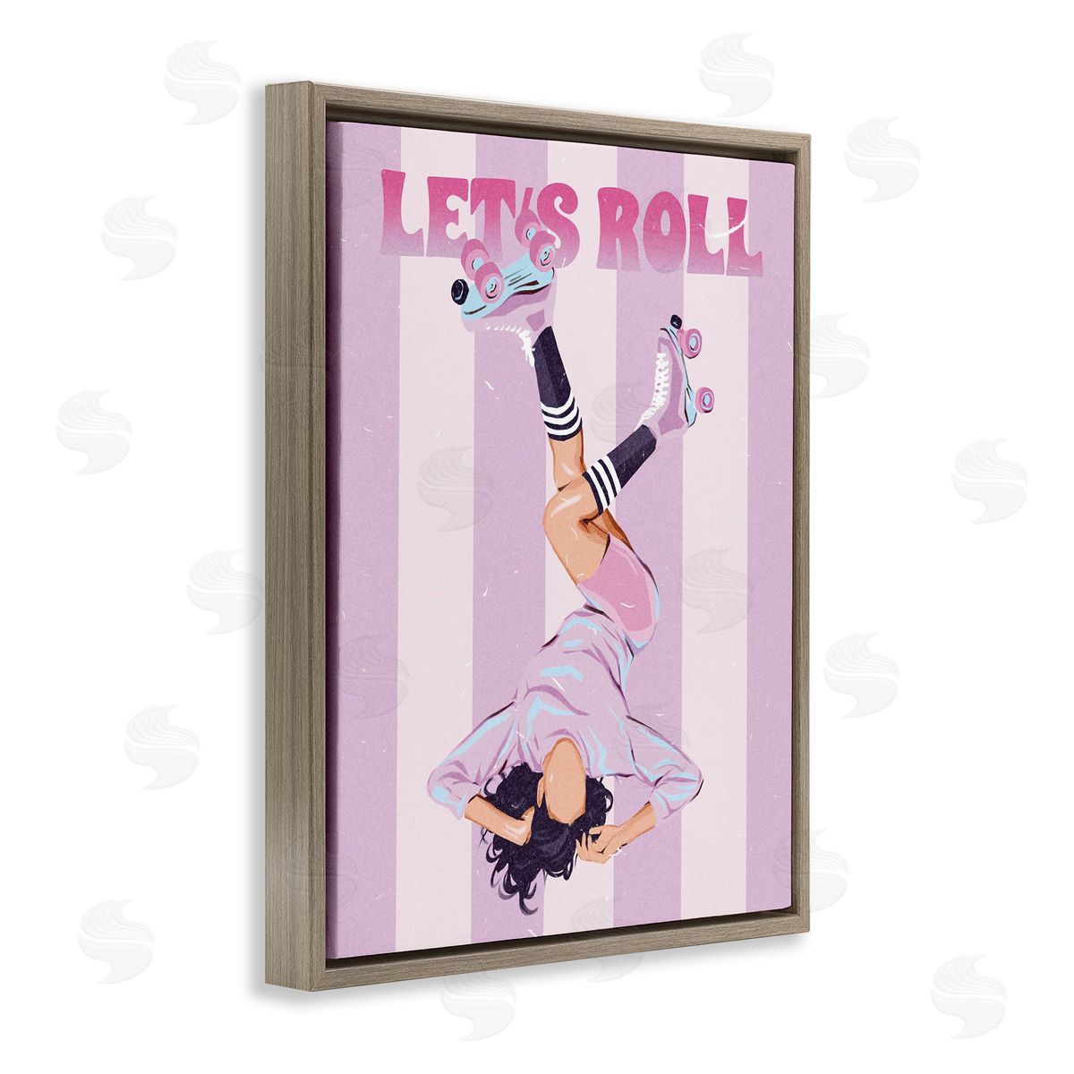 Ziwei Li Let's Roll Female Skater Canvas Wall Art Print