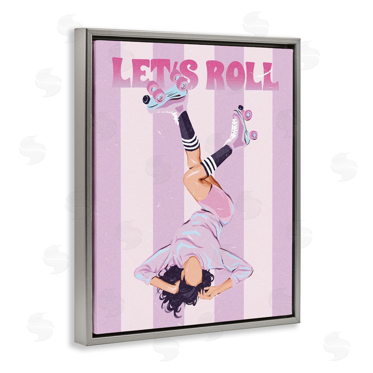 Ziwei Li Let's Roll Female Skater Canvas Wall Art Print