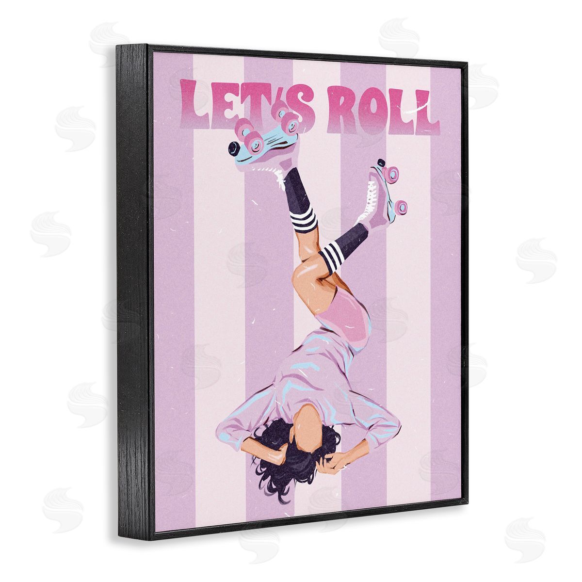 Ziwei Li Let's Roll Female Skater Canvas Wall Art Print