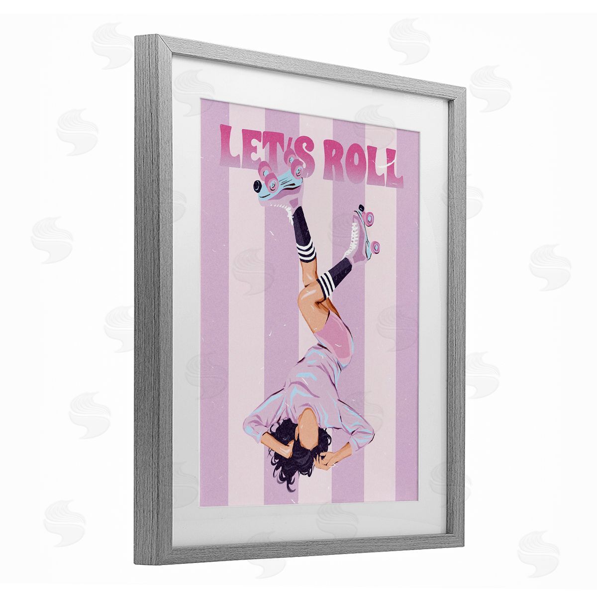 Ziwei Li Let's Roll Female Skater Canvas Wall Art Print