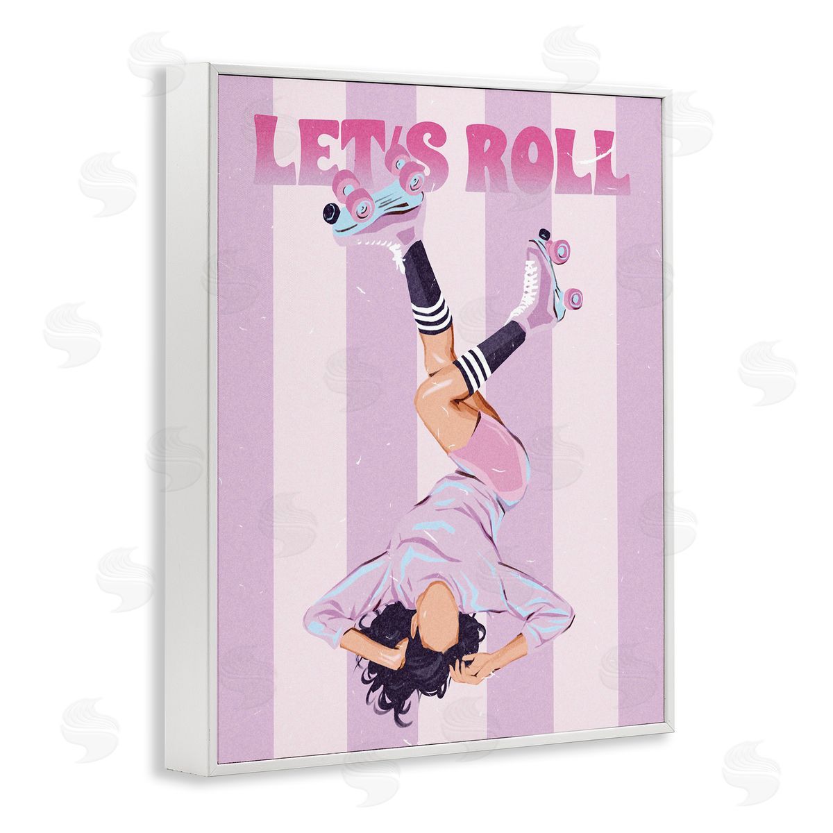 Ziwei Li Let's Roll Female Skater Canvas Wall Art Print