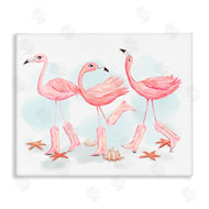 Ziwei Li | Happy Pink Cowgirl Flamingoes