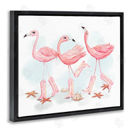 Ziwei Li | Happy Pink Cowgirl Flamingoes