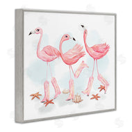 Ziwei Li | Happy Pink Cowgirl Flamingoes