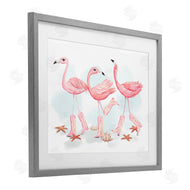 Ziwei Li | Happy Pink Cowgirl Flamingoes