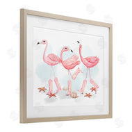 Ziwei Li | Happy Pink Cowgirl Flamingoes