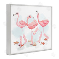 Ziwei Li | Happy Pink Cowgirl Flamingoes