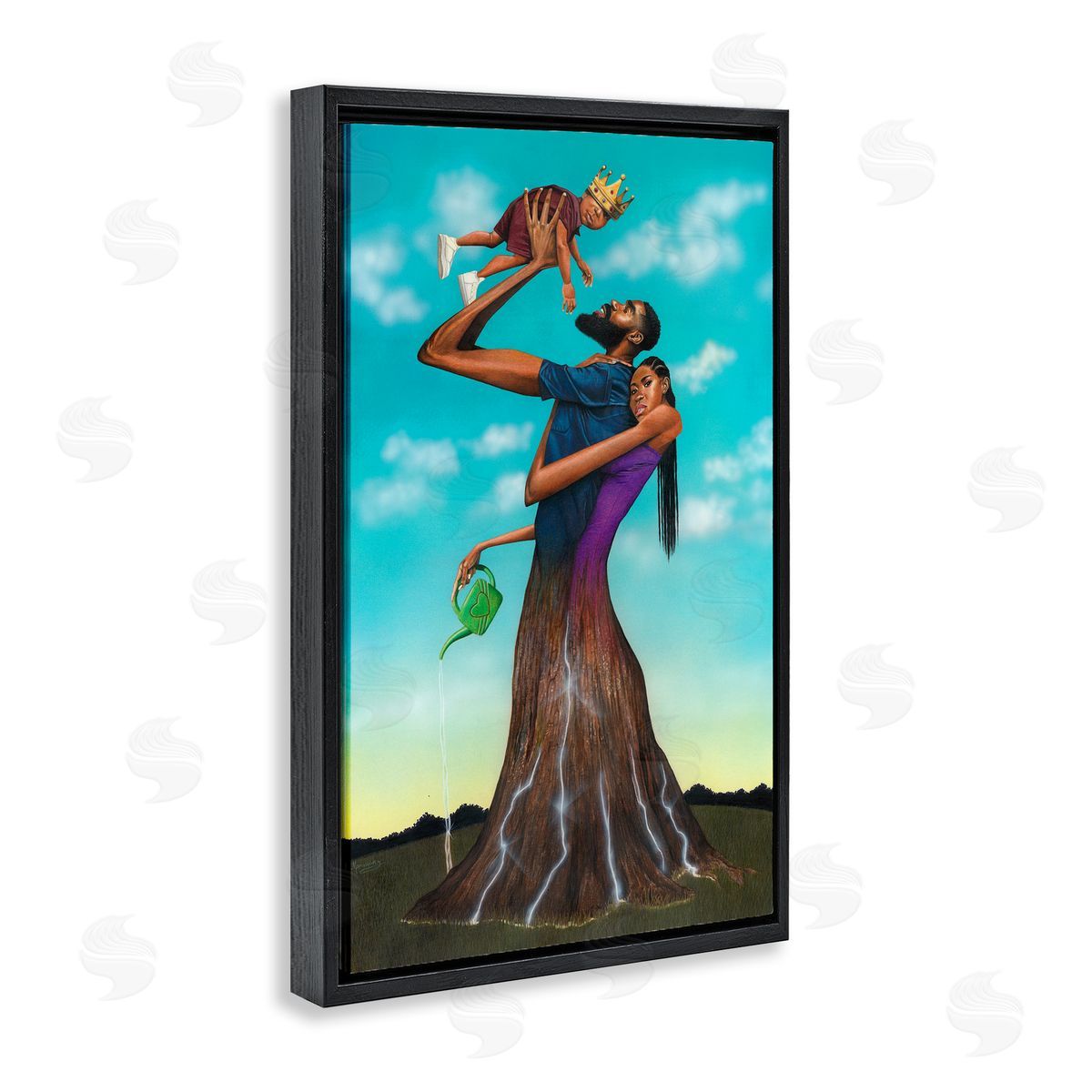 Manasseh Johnson Sr Growth Family Portrait Canvas Wall Art Print