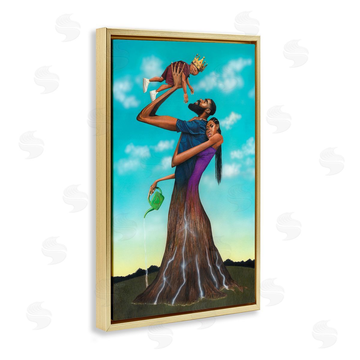 Manasseh Johnson Sr Growth Family Portrait Canvas Wall Art Print