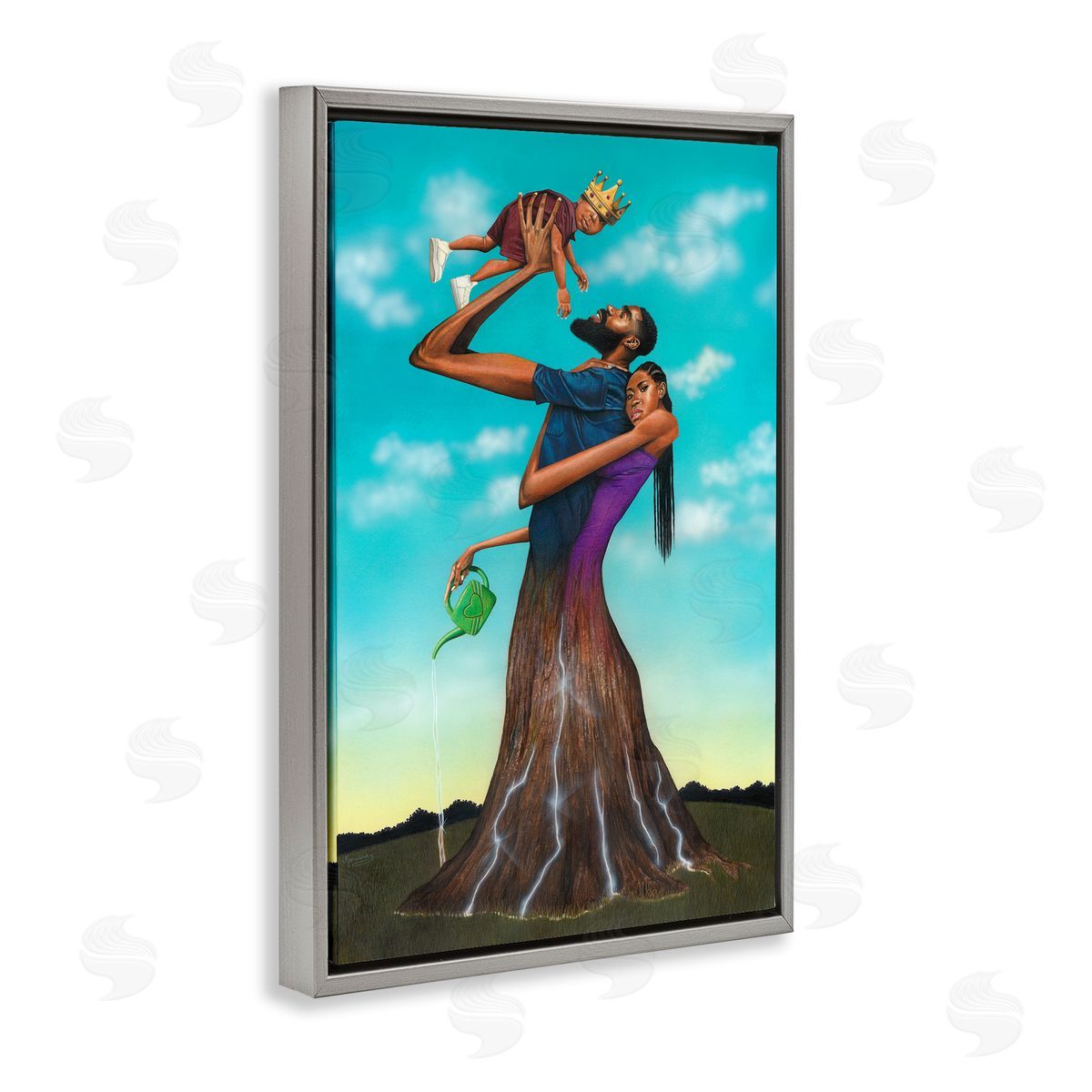 Manasseh Johnson Sr Growth Family Portrait Canvas Wall Art Print
