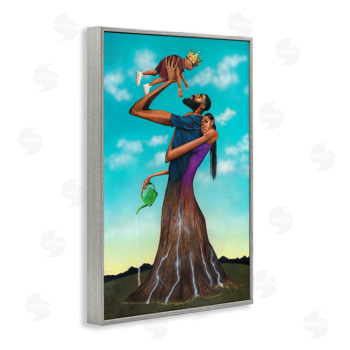 Manasseh Johnson Sr Growth Family Portrait Canvas Wall Art Print