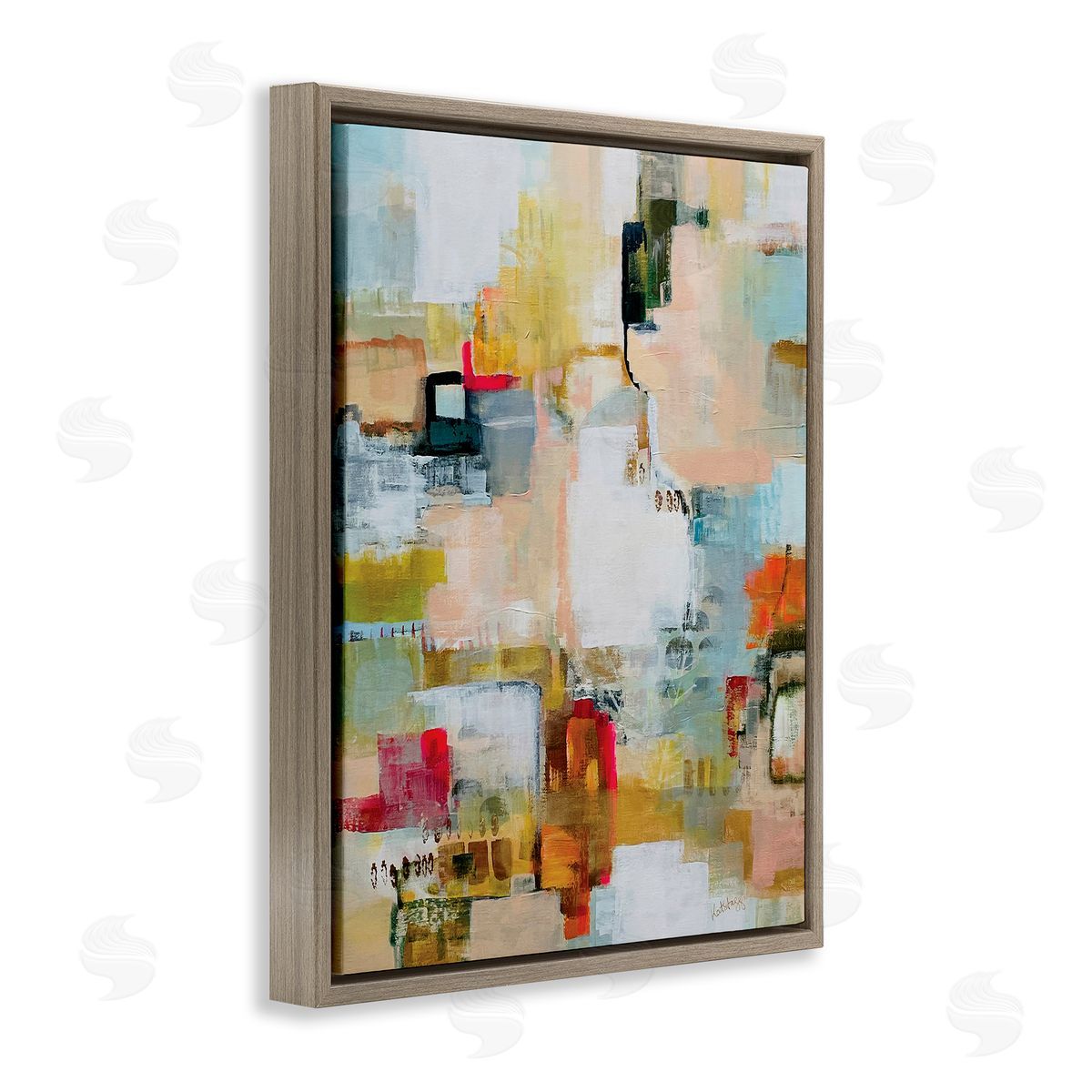 Katherine Irvin Urban Garden Abstraction Canvas Wall Art Print