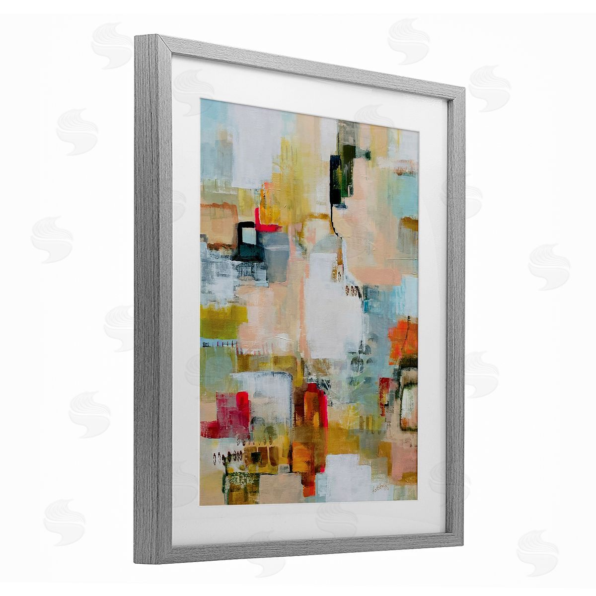 Katherine Irvin Urban Garden Abstraction Canvas Wall Art Print