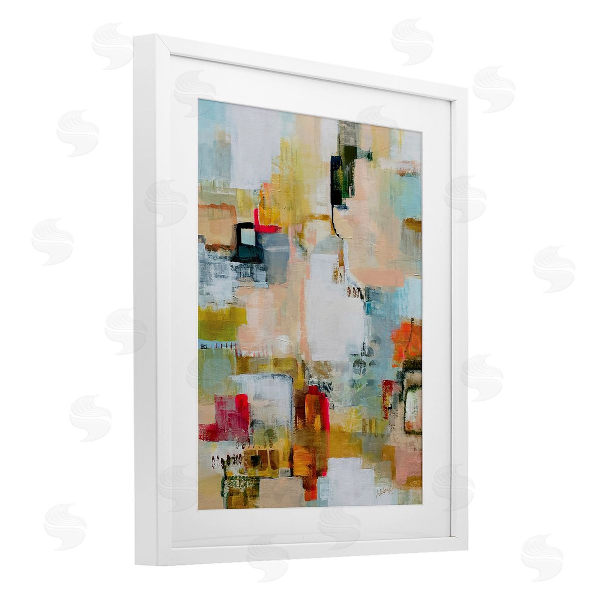 Katherine Irvin Urban Garden Abstraction Canvas Wall Art Print