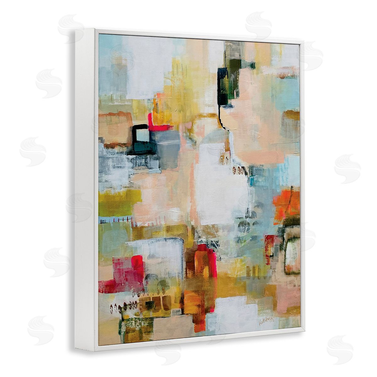 Katherine Irvin Urban Garden Abstraction Canvas Wall Art Print