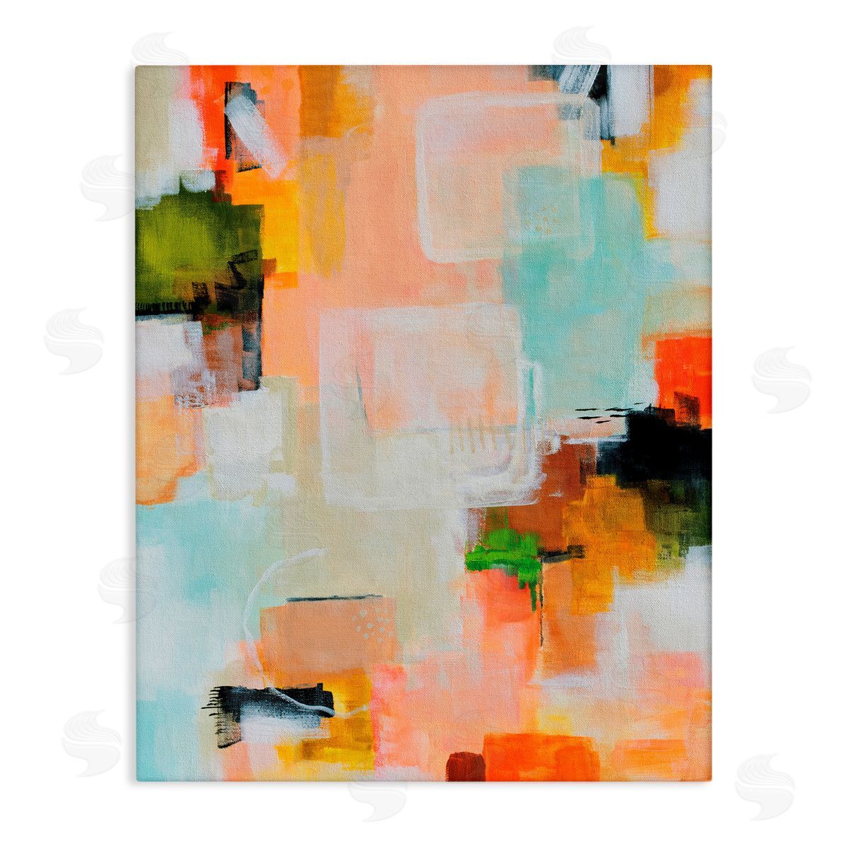 Katherine Irvin Deconstructed Love Abstract Canvas Wall Art Print