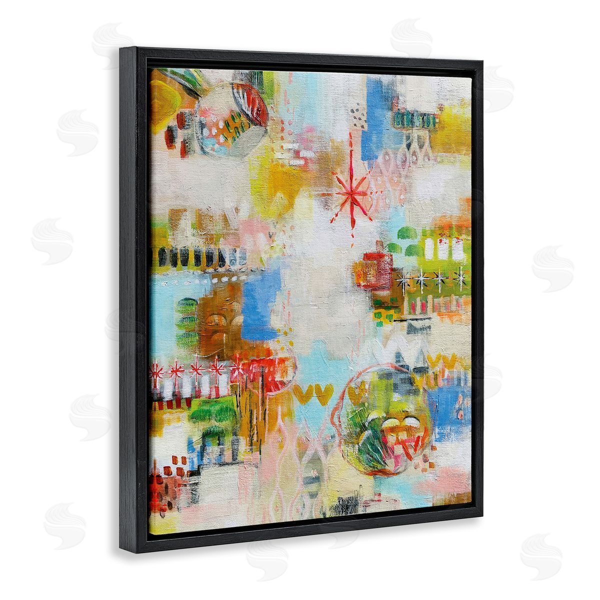 Katherine Irvin Exuberant Summer Abstract Canvas Wall Art Print