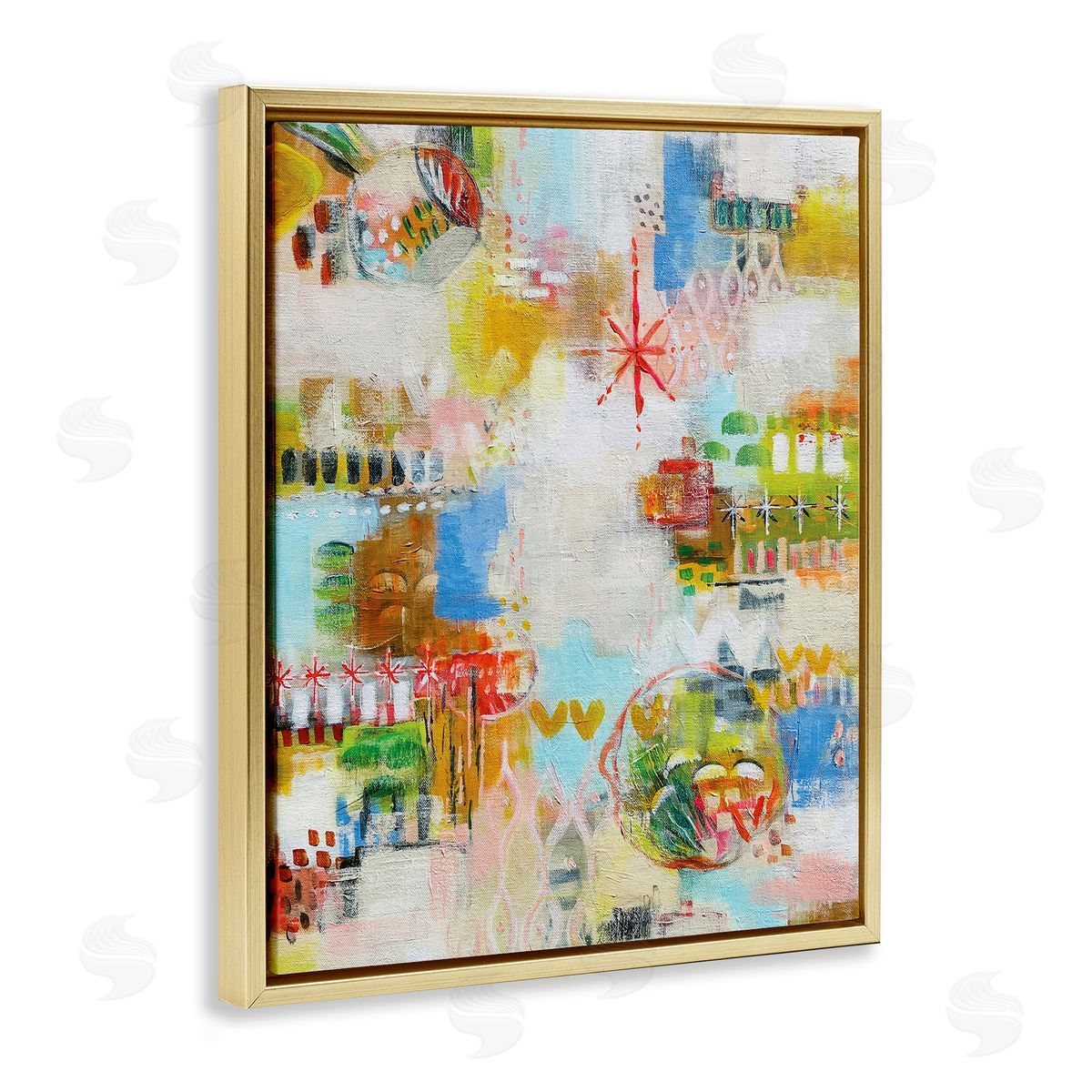 Katherine Irvin Exuberant Summer Abstract Canvas Wall Art Print