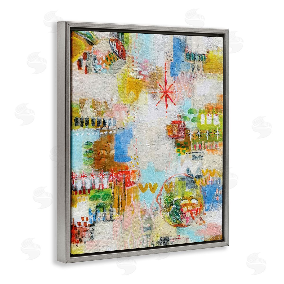 Katherine Irvin Exuberant Summer Abstract Canvas Wall Art Print