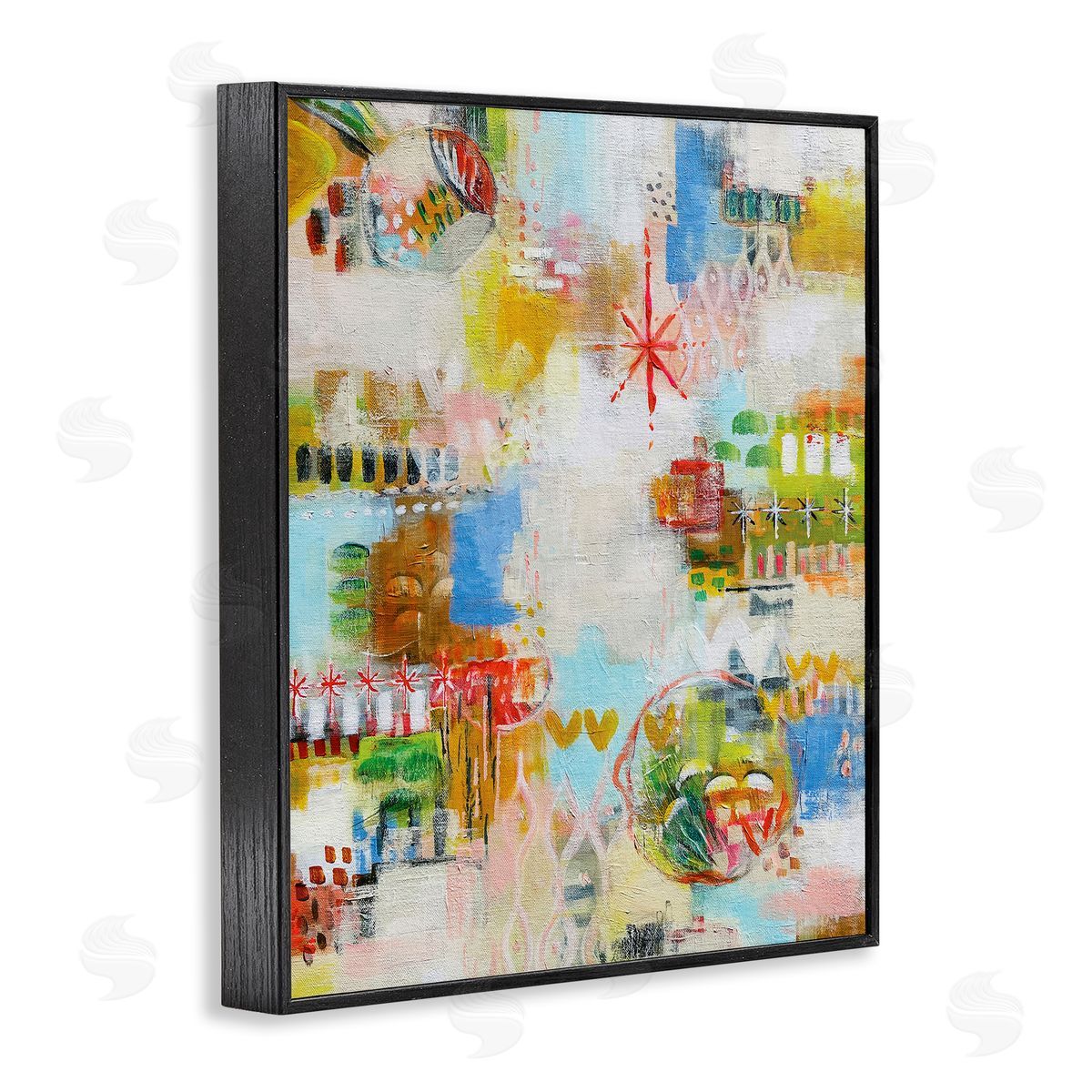Katherine Irvin Exuberant Summer Abstract Canvas Wall Art Print